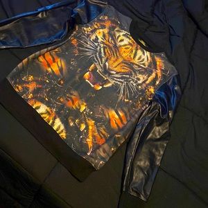 Royal Army Leather Tiger Sweater🔥